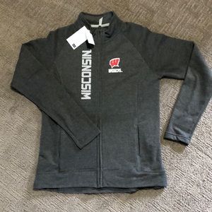 Women’s Wisconsin Badger Zipper Down Jacket